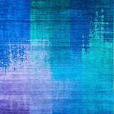 Ultra Soft Area Rug, Non Slip, Stain Resistant, Washable Area Rugs for Living Room, Bedroom, Colorful Gradient Splash Artwork(Blue)
