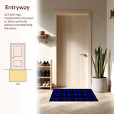 Stylish Modern Trellis Motif(Blue)