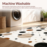 Ultra Soft Area Rug, Non Slip, Stain Resistant, Washable Area Rugs for Living Room, Bedroom, Vibrant Artistic Animal Print(Beige)
