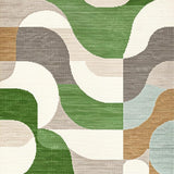 Ultra Soft Area Rug, Non Slip, Stain Resistant, Washable Area Rugs for Living Room, Bedroom, Modern Abstract Sage Green Living Room Washable Rug(Gray)