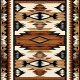 Ultra Soft Area Rug, Non Slip, Stain Resistant, Washable Area Rugs for Living Room, Bedroom, Minimalist Earthy Patterned Inspiration(Brown)