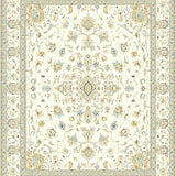 Ivory Traditional Area with Intricate Medallion Motif(Beige)