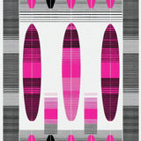 Ultra Soft Area Rug, Non Slip, Stain Resistant, Washable Area Rugs for Living Room, Bedroom, Contemporary Striped Coastal Accent(Pink)