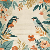Artistic Colorful Feather Design(Beige)