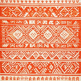 Ultra Soft Area Rug, Non Slip, Stain Resistant, Washable Area Rugs for Living Room, Bedroom, Classic Curved Line Decorative Accent(Orange)