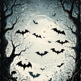 Whimsical Dark Fantasy Print(Black)