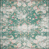 Ultra Soft Area Rug, Non Slip, Stain Resistant, Washable Area Rugs for Living Room, Bedroom, Distressed Sage Green Living Room Boho Carpet(Beige)