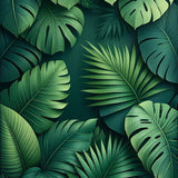 Ultra Soft Area Rug, Non Slip, Stain Resistant, Washable Area Rugs for Living Room, Bedroom, Charming Tropical Leaf Aesthetic(Green)