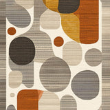 Ultra Soft Area Rug, Non Slip, Stain Resistant, Washable Area Rugs for Living Room, Bedroom, Stylish Deer Pattern with Neutral Hues(Brown)