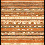 Ultra Soft Area Rug, Non Slip, Stain Resistant, Washable Area Rugs for Living Room, Bedroom, Vibrant Abstract Symmetrical Design(Orange)