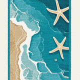 Delicate Shells and Starfish Arrangement(Blue)