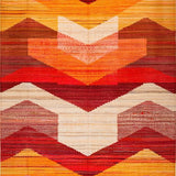 Ultra Soft Area Rug, Non Slip, Stain Resistant, Washable Area Rugs for Living Room, Bedroom, Warm Earthy Tones with Artisan Flair(Red)