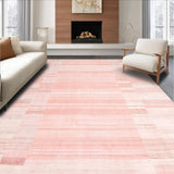 Ultra Soft Area Rug, Non Slip, Stain Resistant, Washable Area Rugs for Living Room, Bedroom, Trendy Minimalist Soft Hue(Pink)