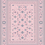 Ultra Soft Area Rug, Non Slip, Stain Resistant, Washable Area Rugs for Living Room, Bedroom, Trendy Fun-Filled Patterned Surface(Pink)