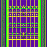 Striking Striped Carnival Entrance(Purple)