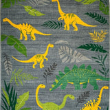 Colorful Dino Landscape Arrangement(Gray)