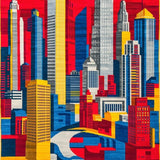 Engaging City Life Illustration(Red)