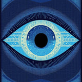Striking Dynamic Trellis Composition(Blue)