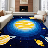 Vibrant Solar System Illustration(Blue)