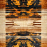 Ultra Soft Area Rug, Non Slip, Stain Resistant, Washable Area Rugs for Living Room, Bedroom, Chic Irregular Striped Aesthetic(Gold)