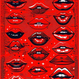 Chic Modern Lip Motif(Red)