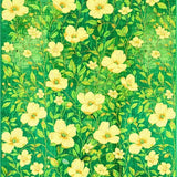 Ultra Soft Area Rug, Non Slip, Stain Resistant, Washable Area Rugs for Living Room, Bedroom, Whimsical Flower Circular Pattern(Green)