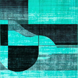 Contemporary Free form Abstract Aesthetic(Blue)