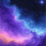 Ultra Soft Area Rug, Non Slip, Stain Resistant, Washable Area Rugs for Living Room, Bedroom, Celestial Harmony Artful Display(Purple)