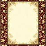 Ultra Soft Area Rug, Non Slip, Stain Resistant, Washable Area Rugs for Living Room, Bedroom, Modern Mandarin Red for(Red)