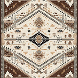 Ultra Soft Area Rug, Non Slip, Stain Resistant, Washable Area Rugs for Living Room, Bedroom, Boho Ivory Brown Living Room Shag Rug(Beige)
