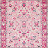 Ultra Soft Area Rug, Non Slip, Stain Resistant, Washable Area Rugs for Living Room, Bedroom, Whimsical Heart Motif Decor(Pink)