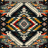 Tribal Inspired Geometric Aesthetic(Black)