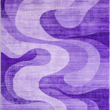 Ultra Soft Area Rug, Non Slip, Stain Resistant, Washable Area Rugs for Living Room, Bedroom, Stylish Cozy Gradient Motif(Purple)