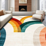 Ultra Soft Area Rug, Non Slip, Stain Resistant, Washable Area Rugs for Living Room, Bedroom, Whimsical Bright-Toned Design(Yellow)