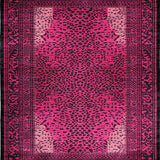 Ultra Soft Area Rug, Non Slip, Stain Resistant, Washable Area Rugs for Living Room, Bedroom, Luxurious Pink Graphic Print(Pink)