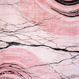 Ultra Soft Area Rug, Non Slip, Stain Resistant, Washable Area Rugs for Living Room, Bedroom, Elegant Modern Marble Aesthetic(Pink)