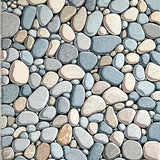 Ultra Soft Area Rug, Non Slip, Stain Resistant, Washable Area Rugs for Living Room, Bedroom, Modern Area with Pebble Stone Aesthetic in Elegant Neutral Shades(Gray)