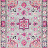 Ultra Soft Area Rug, Non Slip, Stain Resistant, Washable Area Rugs for Living Room, Bedroom, Bordered Boho Meditation Space Plush Rug(Pink)