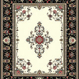Classic Black Ivory Medallion Elegance(Ivory)