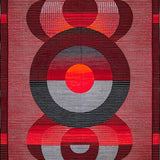 Ultra Soft Area Rug, Non Slip, Stain Resistant, Washable Area Rugs for Living Room, Bedroom, Dynamic Modern Red Pattern Play(Red)