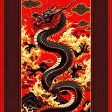 Bold Mythological Art Composition(Red)