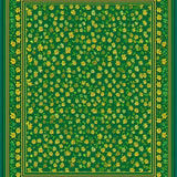 Ultra Soft Area Rug, Non Slip, Stain Resistant, Washable Area Rugs for Living Room, Bedroom, Serene Pastel Clover Design(Green)