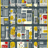 Ultra Soft Area Rug, Non Slip, Stain Resistant, Washable Area Rugs for Living Room, Bedroom, Lively City Grid Exploration Mat(Gray)