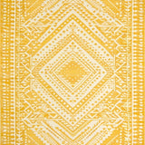 Ultra Soft Area Rug, Non Slip, Stain Resistant, Washable Area Rugs for Living Room, Bedroom, Radiant Yellow Geometric Style(Yellow)