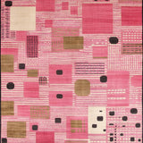 Ultra Soft Area Rug, Non Slip, Stain Resistant, Washable Area Rugs for Living Room, Bedroom, Vibrant Playful Leopard Motif(Pink)