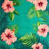 Lively Hibiscus and Fern Fusion(Green)