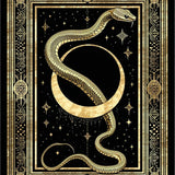 Ultra Soft Area Rug, Non Slip, Stain Resistant, Washable Area Rugs for Living Room, Bedroom, Unique Ethereal Serpent Sculpture(Gold)