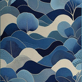 Artistic Layered Fiber Visual Delight(Blue)