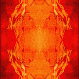 Ultra Soft Area Rug, Non Slip, Stain Resistant, Washable Area Rugs for Living Room, Bedroom, Chic Abstract Flame Aesthetic Fusion(Orange)