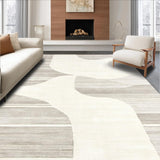 Dynamic Cream Geometric Visual Flow(Beige)
